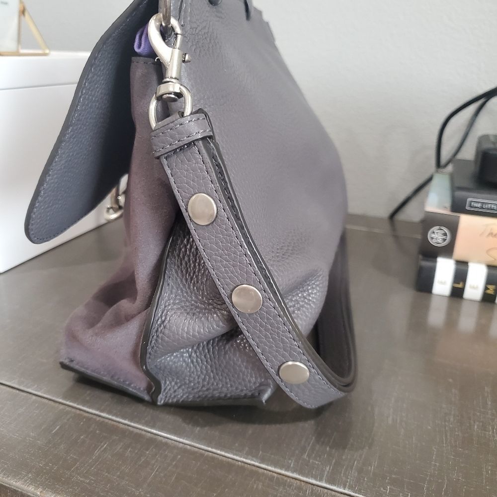 Rebecca Minkoff grey suede and leather bag - Picture 10 of 12